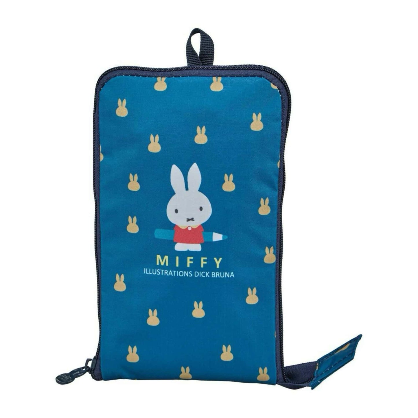 Miffy foldable travel boston bag. Navy