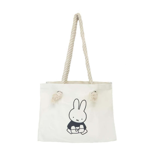 Miffy shopping tote bag. Beige