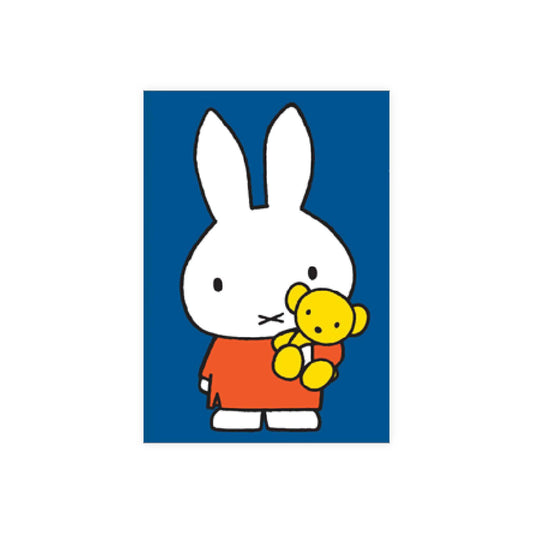 Hype Dick Bruna mini card. miffy with teddy