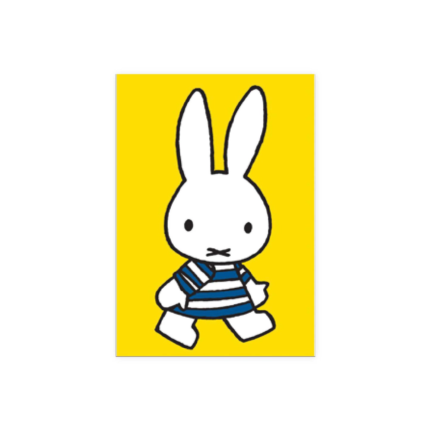 Hype Dick Bruna mini card. miffy walking